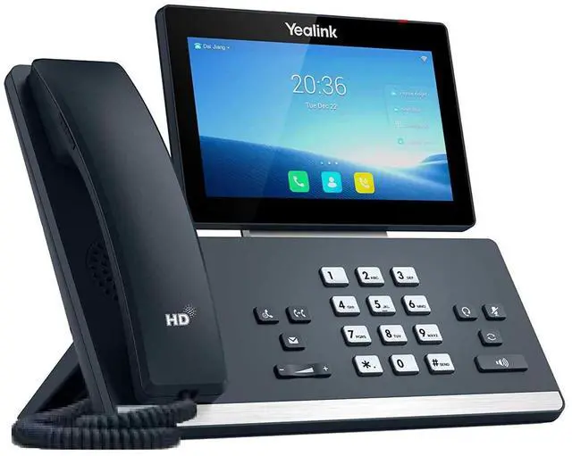 Alt view image 9 of 9 - yealink t58w 16 lines. 7-inch color touch screen display. dual usb ports, dual-port gigabit ethernet, poe, power adapter not included (sip-t58w)