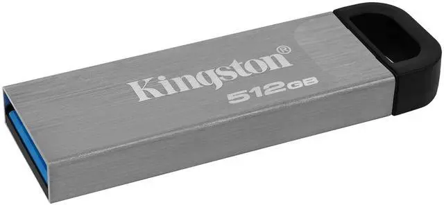Alt view image 6 of 6 - Kingston DataTraveler Kyson USB 3.2 Gen 1 Flash Drive 512GB - Stylish Capless Metal Case