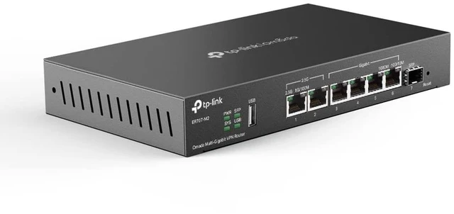 Alt view image 4 of 7 - Omada ER707-M2, Multi-Gigabit VPN Route Dual 2.5Gig WAN Ports, High Network Capacity, SPI Firewall, Omada SDN Integrated, Load Balance, Lightning Protection