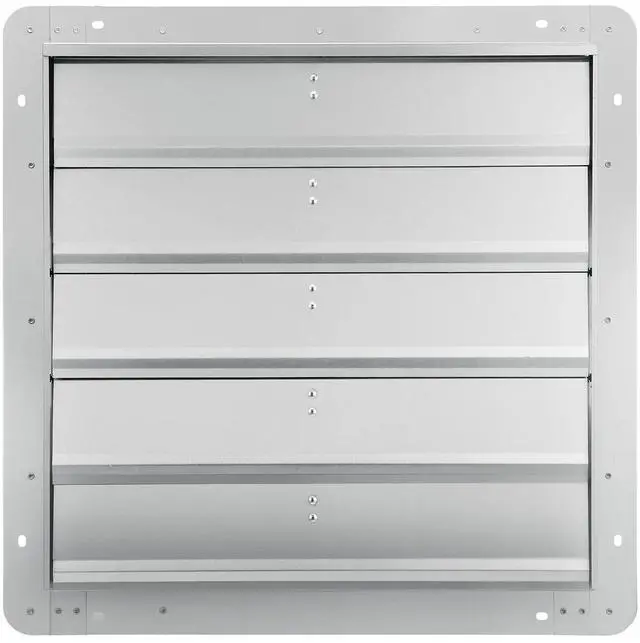 Alt view image 9 of 11 - VEVOR Shutter Exhaust Fan, 24'' with Speed Controller, AC-motor, 3320 CFM, No Assembly Required Wall Mount Attic Fan, Ventilation and Cooling for Greenhouses, Garages, Sheds, FCC Listed