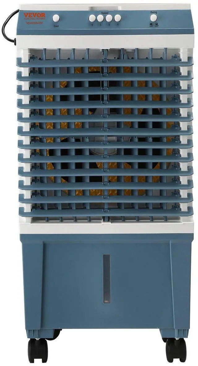 Alt view image 4 of 6 - VEVOR Evaporative Air Cooler, 1400 CFM, 84 Oscillating Swamp Cooler with 3 Speeds Adjustable Control, 5 Gal Portable Air Cooler for 550 Sq.ft, Indoor/Outdoor Use, FCC Listed