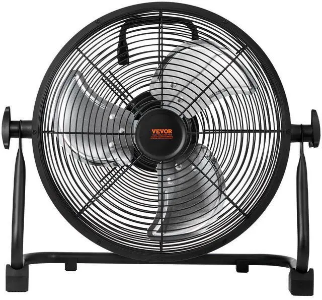 Alt view image 8 of 10 - VEVOR Cordless Fan 12 in, Portable Quiet Personal Fan for Home or Office, 360 Degree Manual Pivoting Head, Stepless Speed Regulation High Velocity Cordless Fan, Heavy Duty Metal Industrial Floor Fans