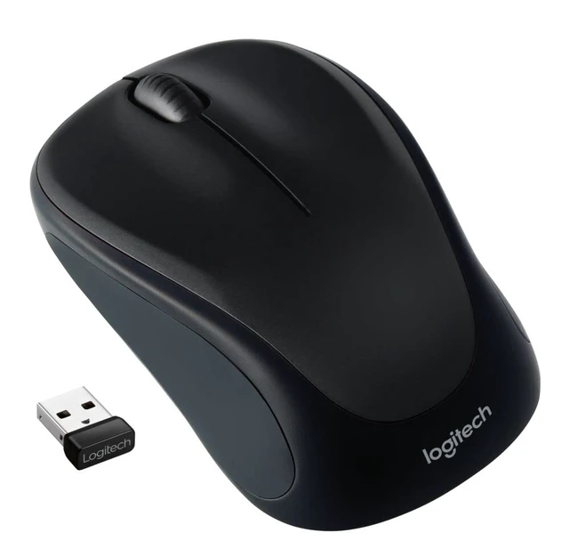 Alt view image 2 of 5 - M317 Compact Ambidextrous 2.4 GHz Wireless Mouse - Black | Ambidextrous with 2.4 GHz USB-A Nano Receiver, 1000 dpi optical tracking, 12-months battery life, PC, Mac, laptop compatible