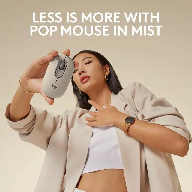 Alt view image 17 of 17 - Logitech POP Wireless Mouse with Customizable Emoji - Wireless - Bluetooth - Mist - Scroll Wheel