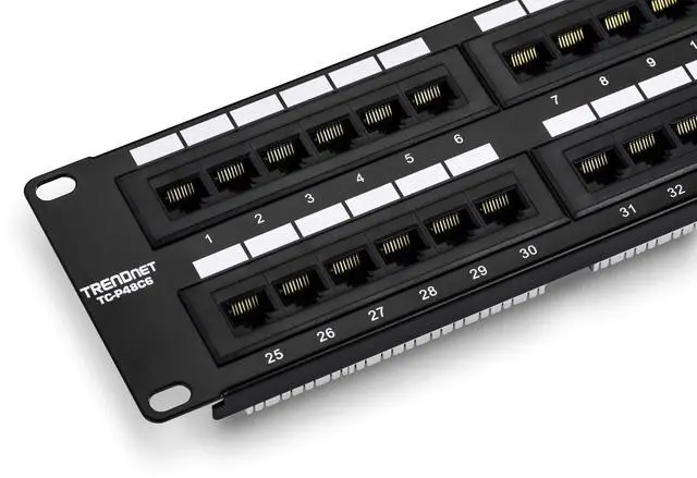 Main image of 48-Port Cat6 Unshielded Patch Panel, TC-P48C6