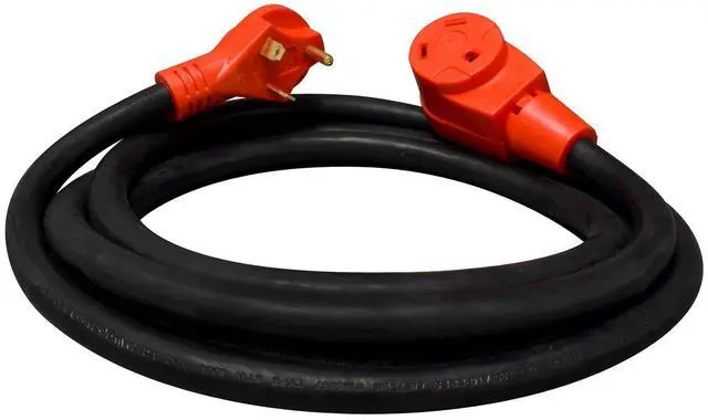 Alt view image 9 of 9 - valterra a10-3010eh mighty cord 30 amp extension cord w/handle - 10', red