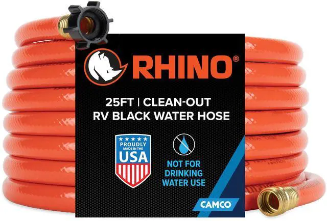 Alt view image 15 of 15 - Waste Water Hose Rhinoflex (Tm) Use To Flush Black Water Holding Tanks/ Gray Water Holding Tanks And Tote Tanks Compa