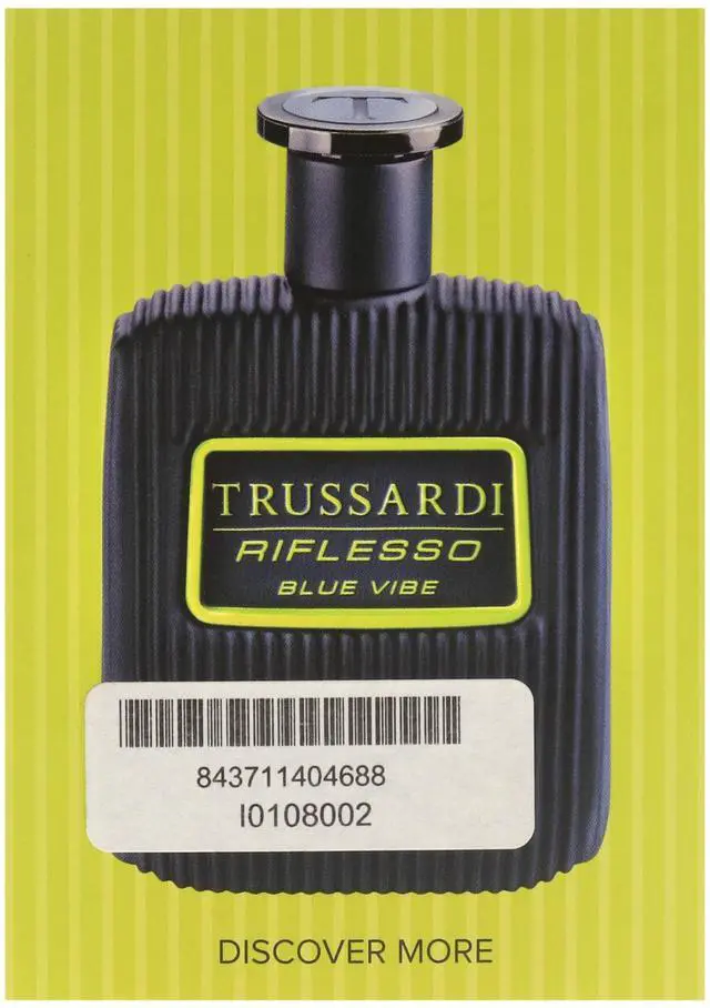 Main image of Blue Vibe Liquatouch Sample by Trussardi for Men - 1 Pc Sample