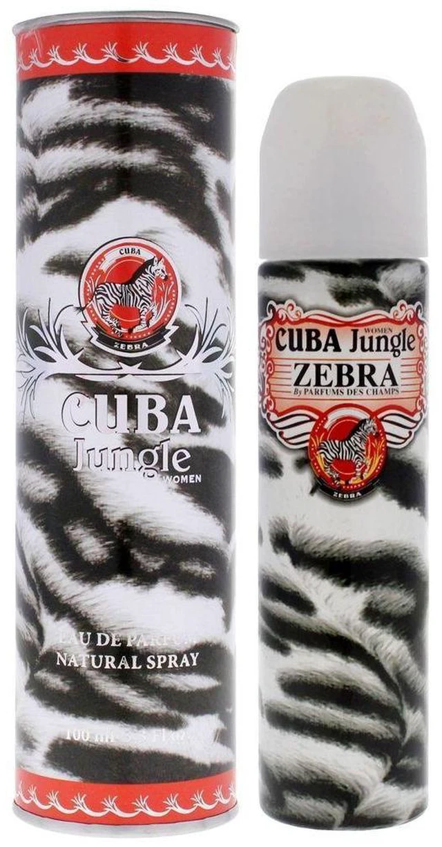 Alt view image 3 of 3 - cuba Jungle Zebra By champs For Women Eau De Parfum Spray 33 Oz (Pack of 2)