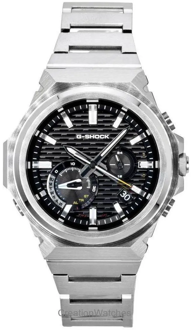 Alt view image 6 of 6 - Casio G-Shock G-Steel Analog Smartphone Link Stainless Steel Black Dial Solar GST-B1000D-1A 200M Men's Watch