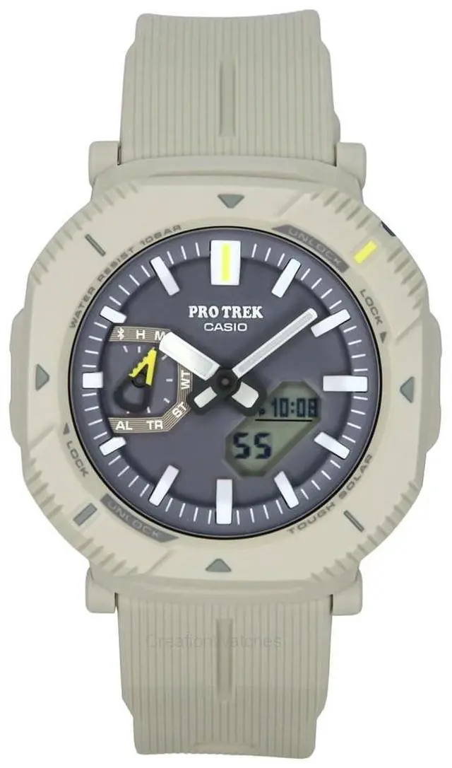 Alt view image 6 of 6 - Casio Pro Trek Gray Dial Tough Solar Sports 100M Men's Watch PRJ-B001-7