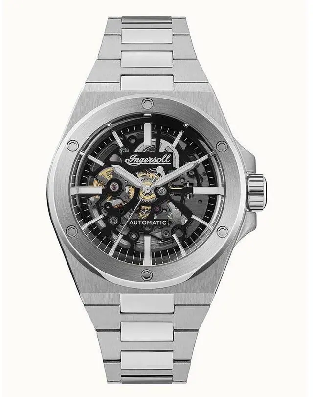 Alt view image 7 of 7 - Ingersoll The Baller Stainless Steel Skeleton Dial Automatic I15002 Mens Watch