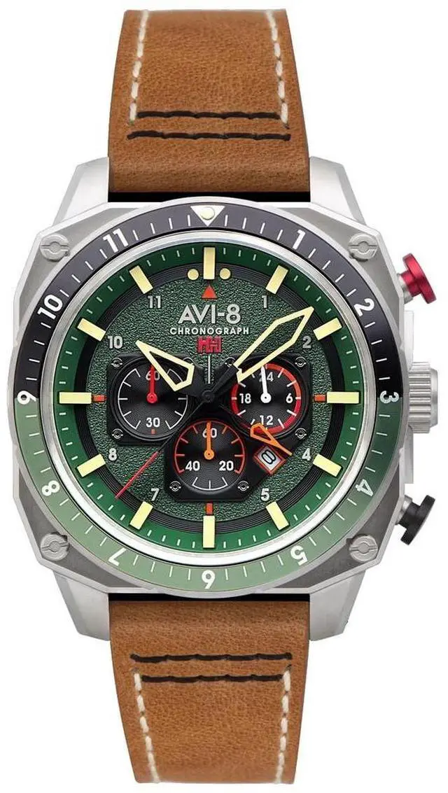 Alt view image 8 of 8 - AVI-8 Hawker Hunter Chronograph Quartz AV-4100-01 Men's Watch