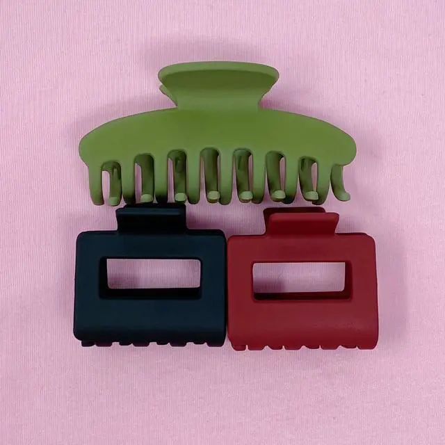Main image of Matte Muted Hair Claw Set