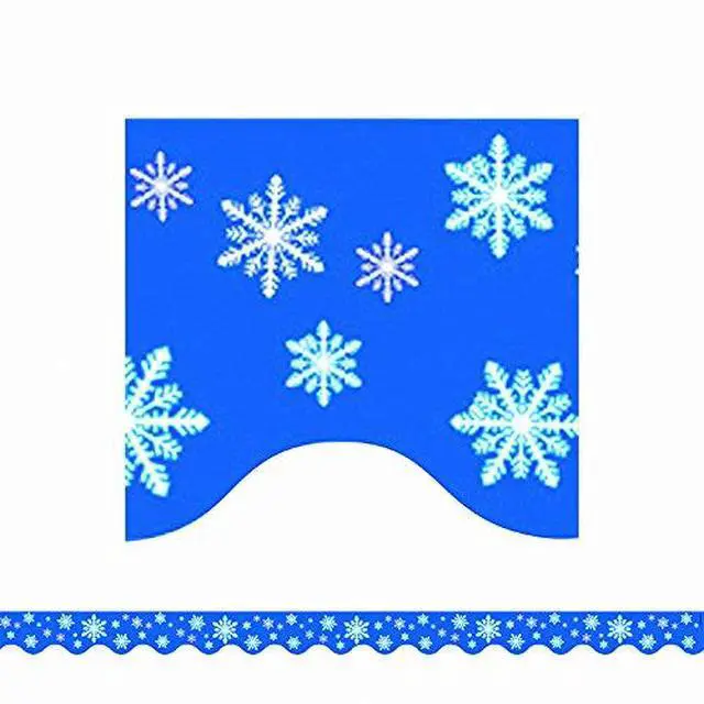 Alt view image 3 of 3 - Teacher Created Resources Snowflakes Border Trim 35 Feet Per Pack 6 Packs (TCR4139-6)