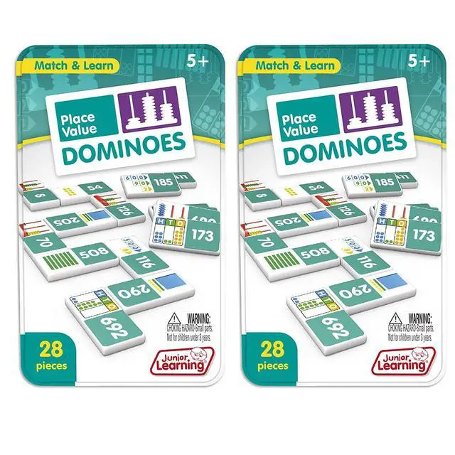 Alt view image 5 of 5 - JUNIOR LEARNING (2 EA) PLACE VALUE DOMINOES