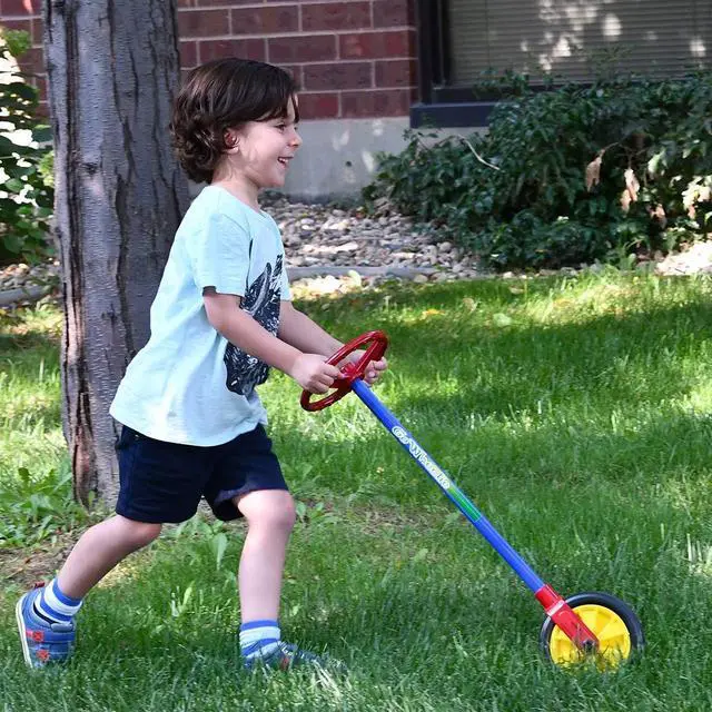 Main image of edxeducation Go Wheelie - Steering Wheel for Toddlers and Children - Encourage Role Play, Balance and Coordination - Ages 18m+