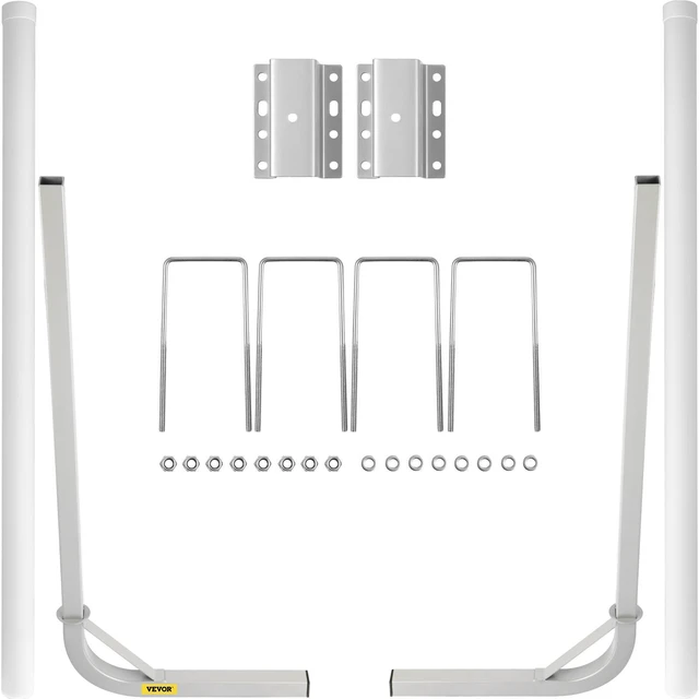 Alt view image 16 of 16 - VEVOR Boat Trailer Guide-on, 60", 2PCS Steel Trailer Post Guide ons, w/White PVC Tube Covers, Complete Mounting Accessories Included, for Ski Boat, Fishing Boat or Sailboat Trailer