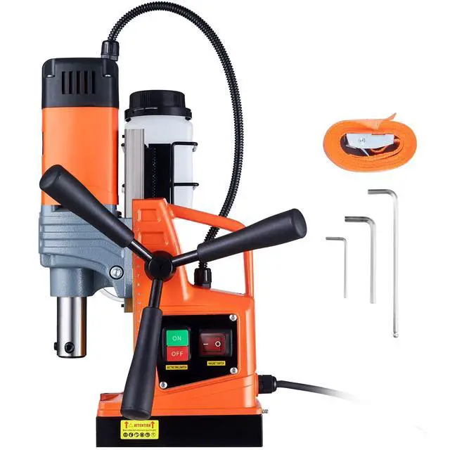 Alt view image 10 of 10 - Magnetic Drill, 1300W Motor 1.6 in Boring Diameter, 2810 lbf Portable Electric Mag Drill Press, 810 RPM No-Load Speed, Drilling Machine for Metal Surface, Industrial and Home Improvement