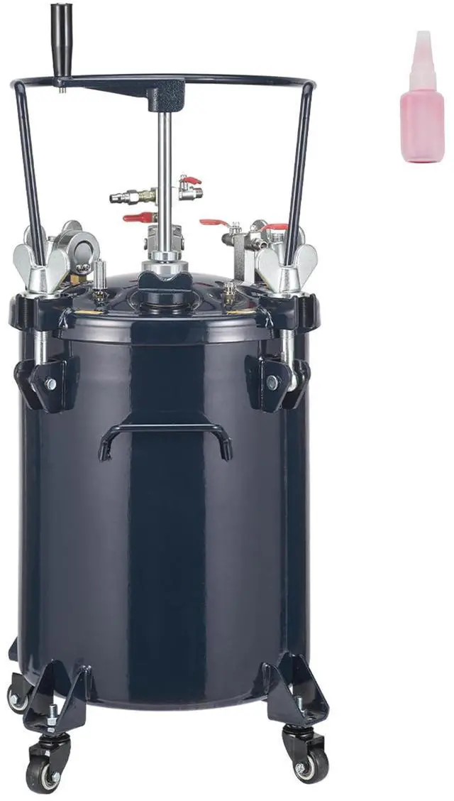 Alt view image 8 of 8 - Spray Paint Pressure Pot Tank, 30L/8gal Air Paint Pressure Pot with Manual Mixing Agitator, Leak Repair Sealant for Industry Home Decor Architecture Construction Automotive Painting, 70PSI Max