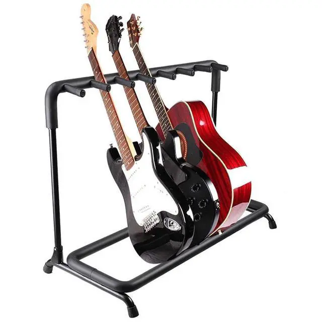 Alt view image 8 of 8 - 5 Core Guitar Rack Stand Heavy Duty 7 Guitars Holder Universal Multi Storage for Band Stage Acoustic Electric and Bass Soporte Para Guitarra - GRack 7N1 OVAL