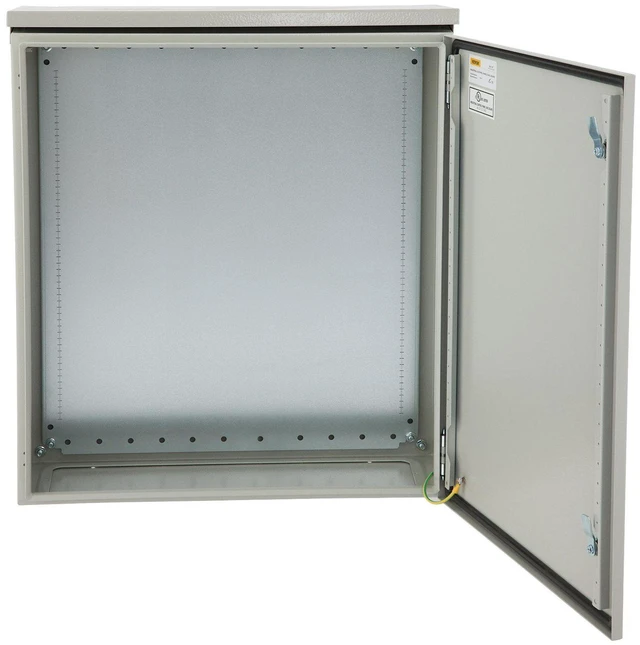 Alt view image 12 of 12 - Electrical Enclosure, 24\'\' x 24\'\' x 12\'\', NEMA 4 Outdoor Enclosure, IP65 Waterproof & Dustproof Cold-Rolled Carbon Steel Hinged Junction Box for Outdoor Indoor Use, with Rain