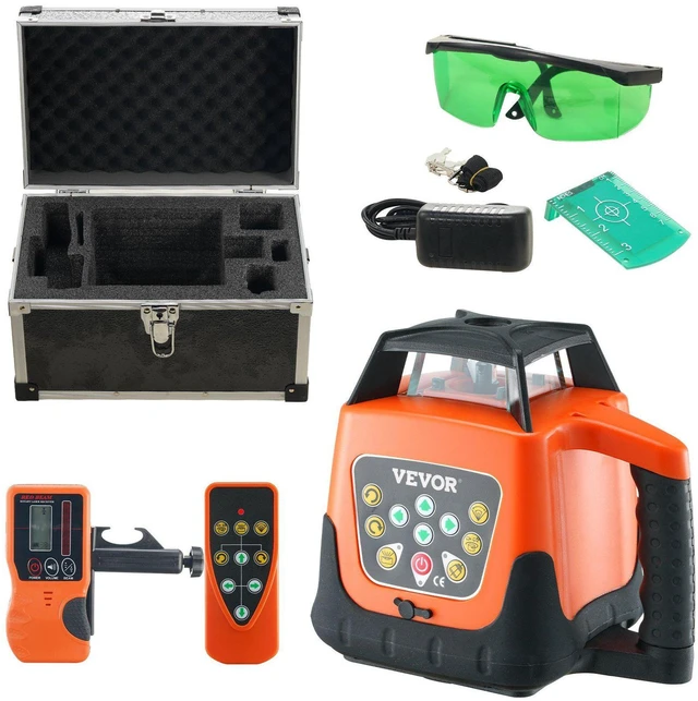 Alt view image 10 of 10 - Laser Level, 2000ft, 360 Degree Self Leveling Green Cross Line Laser, 5 Rotation Speeds & 4 Scanning Angles Adjustment, IP66 Waterproof Remote Control Manual Self-leveling Mode, Battery Included