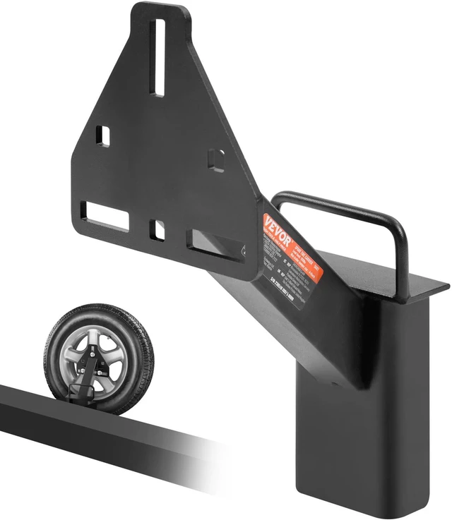 Alt view image 8 of 8 - VEVOR Spare Tire Carrier, Trailer Spare Tire Mount, 160 lbs Capacity, Utility Trailer Accessories Fits Most 4 & 5 & 6 & 8 Lugs Wheels on 4", 4.25", 4.5", 4.75", 5", 5.5", 6", 6.5" Bolt Patterns