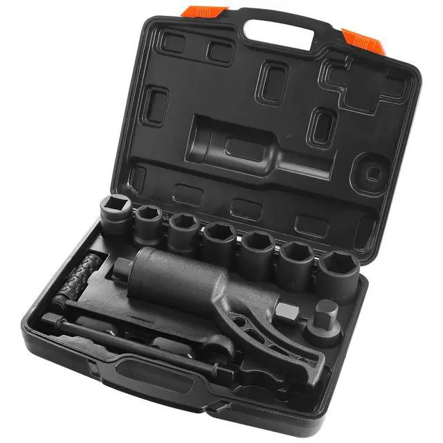 Alt view image 16 of 16 - VEVOR Torque Multiplier, 1 Inch Drive Lug Nut Wrench/Multiplier Heavy Duty Torque Multiplier Wrench Set, 1:58 4800N.m Lug Nut Remover, Includes 8 Sockets (24-38mm) and Storage Case
