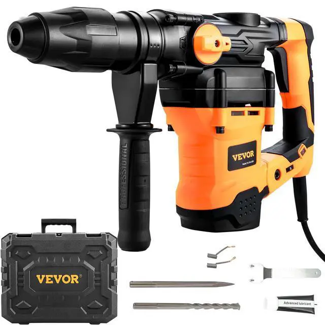Alt view image 16 of 16 - 1-9/16 Inch SDS-Max Rotary Hammer Drill, 13Amp Corded Drills, Heavy Duty Chipping Hammers with Vibration Control & Safety Clutch, Electric Demolition Hammers Variable Speed, Power Tool For Concr
