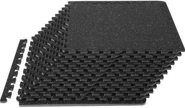 Alt view image 16 of 16 - EVA Interlocking Foam Floor Mats, 0.56 in Thickened 12 Pcs Puzzle Rubber Tiles, 24 x 24 in Exercise Floor Mat for Workout & Fitness, Heavy Duty Flooring Mats for Home, Gym, Office-48 Sq Ft