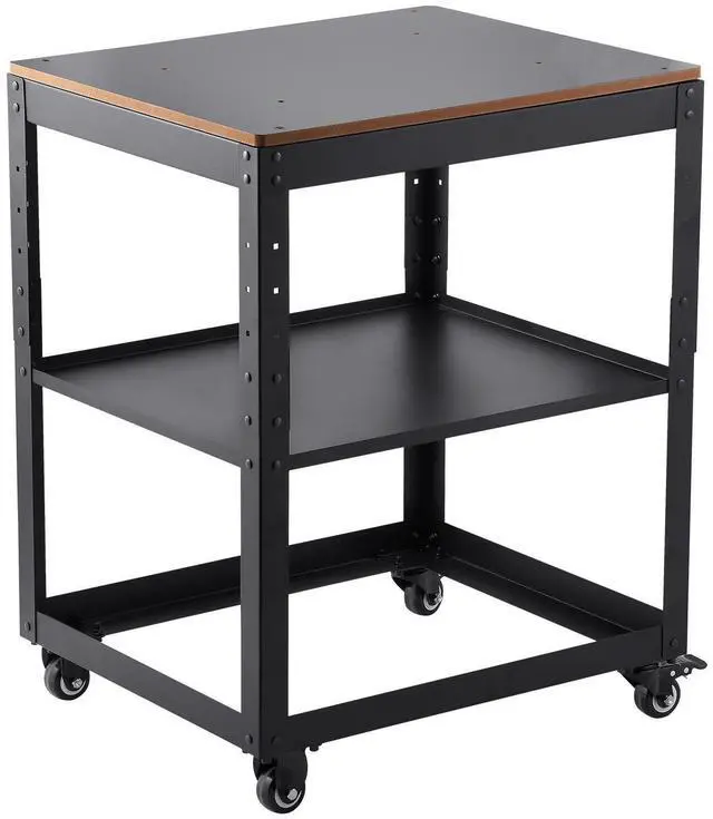 Alt view image 16 of 16 - Planer Stand, 100 lbs / 45 kg heavy loads, Three-Gear Height Adjustable Thickness Planer Table,with 4 Stable Casters & Storage Space, for most planers, saws, bench-top machines, power tools