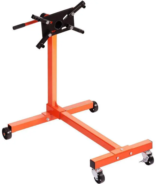 Alt view image 16 of 16 - Engine Stand, 750 lbs (3/8 Ton) Rotating Engine Motor Stand with 360 Degree Adjustable Head, Cast Iron Motor Hoist Dolly, 4-Caster, 4 Adjustable Arms, for Vehicle Maintenance, Auto Repair