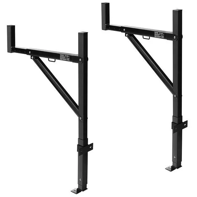 Alt view image 16 of 16 - VEVOR Truck Rack, 19-34inch Extendable Truck Ladder Rack, 38.6"-43.6" Adjustable Height, 250 lbs Capacity Steel Ladder Rack for Truck, Heavy Duty Truck Bed Rack for Kayak, Surfboard, Lumber, Ladder