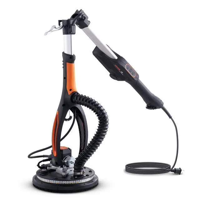 Alt view image 8 of 8 - Drywall Sander, 800W Brushless Motor Electric Sander, Variable Speed 1000-2300 RPM Wall Sander, Foldable Ceiling Sander with Double-Deck LED Lights, Extendable Handle, 12 Sanding Discs