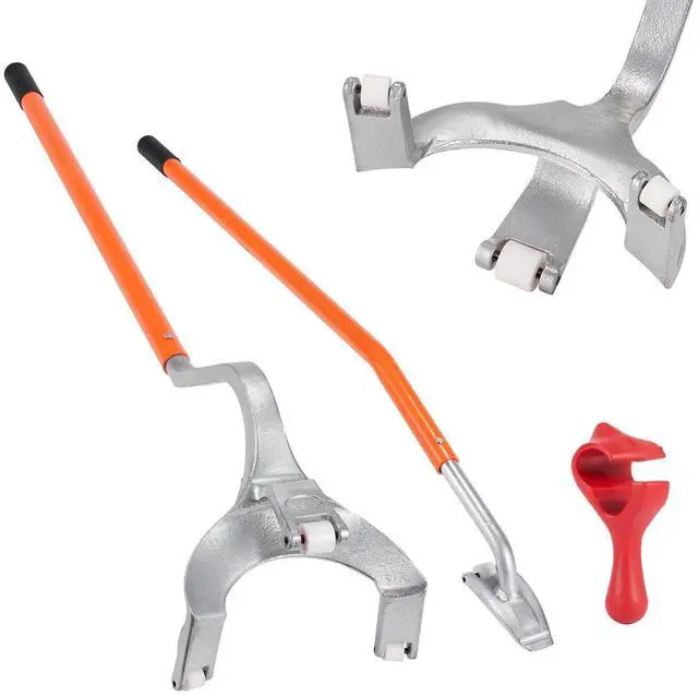 Alt view image 15 of 15 - VEVOR Tire Mount Demount Tool, 22.5"-24.5" Manual Steel Tire Changer Mount Demount Removal Tool, with Extra Bead Keeper, Tubeless Truck Bead Breaker, 3 PCS Tire Changing Tools, Orange