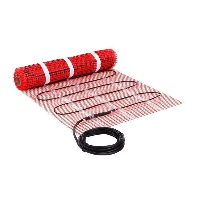 Alt view image 8 of 8 - Floor Heating Mat, 20 Sq. ft, Electric Radiant In-Floor Heated Warm System with Digital Floor Sensing Thermostat, Includes Installation Monitor, Adhesive Back for Easy Installation on The Floor