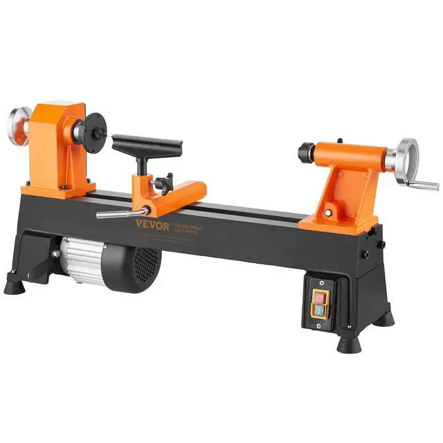 Alt view image 8 of 8 - VEVOR Benchtop Wood Lathe, 10 in x 18 in, 0.5 HP 370W Power Wood Turning Lathe Machine, 5 Variable Speeds 780/1320/1920/2640/3840 RPM with Rod Injection Wrenches Faceplate Foot Pads, for Woodworking