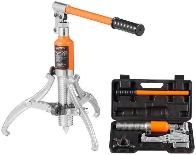 Alt view image 8 of 8 - Hydraulic Gear Puller, 5 Ton Max Capacity Wheel Bearing Pulling Separator, 2 or 3 Jaws Puller, Vertically and Horizontally, 8" Jaw Hydraulic Puller with Case for Pulling Hubs