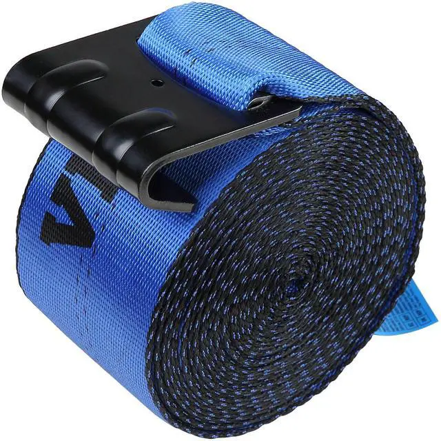 Alt view image 15 of 15 - VEVOR Winch Straps, 4" x 30', 6000 lbs Load Capacity, 18000 lbs Breaking Strength, Truck Straps with Flat Hook, Flatbed Tie Downs Cargo Control for Trailers, Farms, Rescues, Tree Saver, Blue (10 Pack)