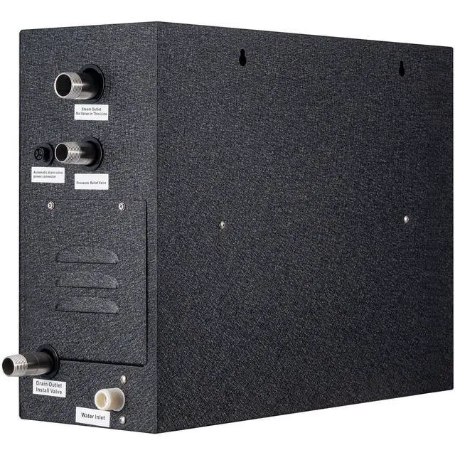 Alt view image 10 of 10 - Steam Shower Generator, 10.5 kW, Segmented Heating & Temperature Customization & 24h Timer Steam Bath Kit, Automatic Drainage Luxury Home Steam Shower System, Acrylic Tested to UL Standards