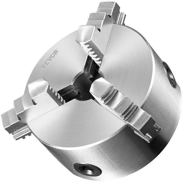 Alt view image 8 of 8 - 3-Jaw Lathe Chuck, 6'', Self-Centering Lathe Chuck, 0.14- 6.3 in/3.5-160 mm Clamping Range with T-key Fixing Screws Reversible Jaws, for Lathe 3D Printer Machining Center Milling Drilling Machin