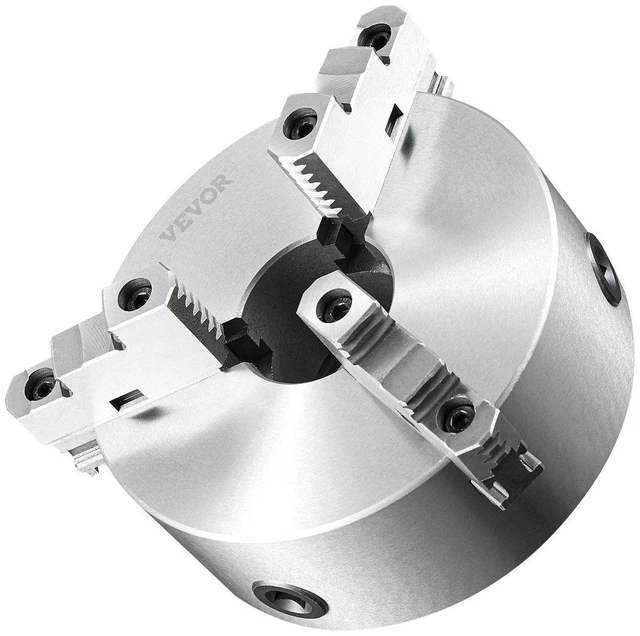 Alt view image 11 of 11 - 3-Jaw Lathe Chuck, 8'', Self-Centering Lathe Chuck, 0.16-8 in/4-200 mm Clamping Range with T-key Fixing Screws Hexagon Wrench, for Lathe 3D Printer Machining Center Milling Drilling Machine