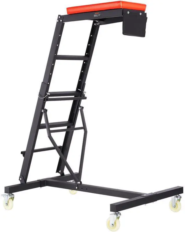 Alt view image 8 of 8 - Automotive Top Creeper, with Adjustable Height 49.6" to 75.6", 400 LBS Capacity High Creeper, 4 Swivel Caster Wheels, Heavy Duty Creeper for Auto Repair and Maintenance