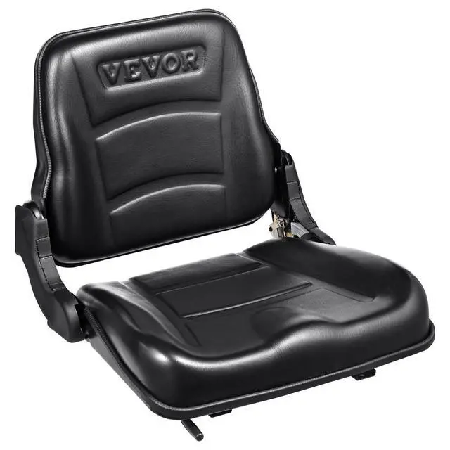 Alt view image 15 of 15 - Universal Forklift Seat, Fold Down Tractor Seat with Adjustable Angle Back and Micro Switch, 6.3-13.4 inch Extended Slot Comfortable Forklift Seat for Tractor Loader Excavator