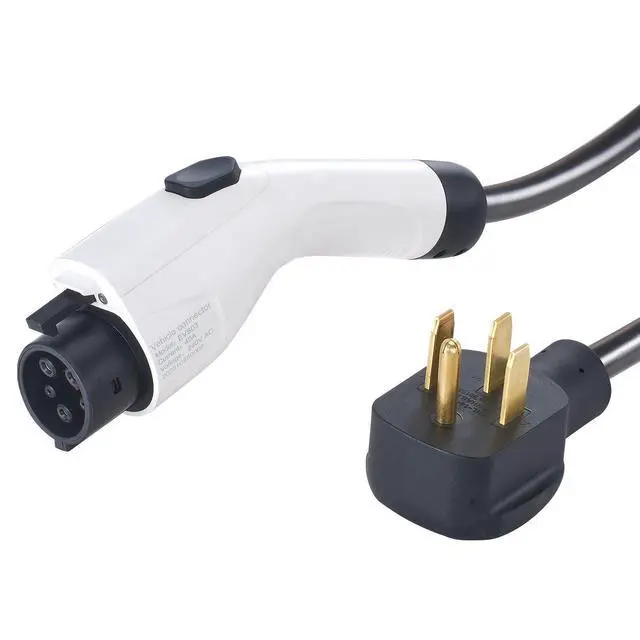 Alt view image 15 of 15 - Level 2 Portable EV Charger, 40A 240V, Electric Vehicle Charger with 25 ft Charging Cable NEMA 14-50P Plug, 40A/32A/24A/16A Adjustable Current Plug-in Home EV Charging Station for SAE J1772 EVs