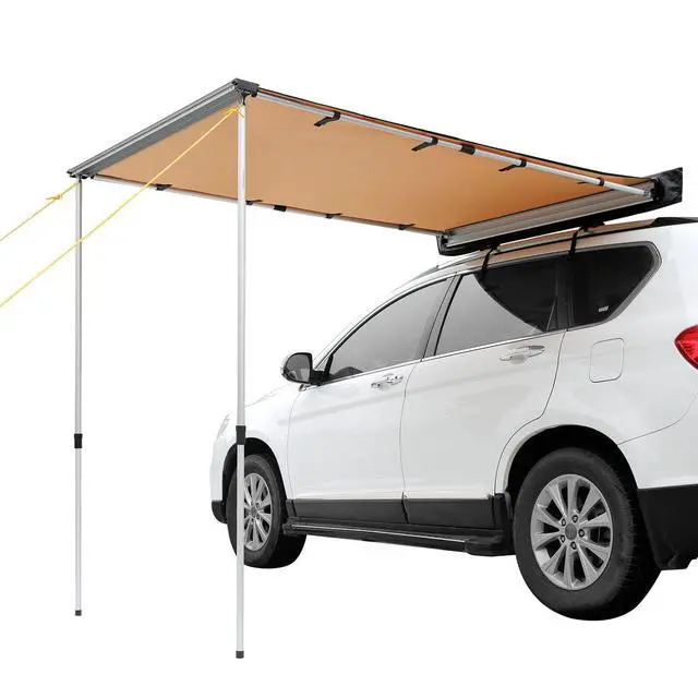 Alt view image 15 of 15 - Car Side Awning, Large 4.6'x6.6' Shade Coverage Vehicle Awning, PU3000mm UV50+ Retractable Car Awning with Waterproof Storage Bag, Suitable for Truck, SUV, Van, Campers