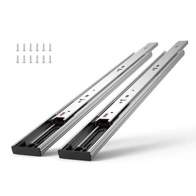 Alt view image 15 of 15 - VEVOR Drawer Slides Side Mount Rails, Soft-Close10 Pairs 22 Inch, Heavy Duty Full Extension Steel Track, Noiseless Guide Glides Cabinet Kitchen Runners with Ball Bearing, 100 Lbs Load Capacity