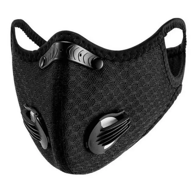 Alt view image 8 of 8 - JupiterGear Performance Sports Face Mask with Activated Carbon Filter and Breathing Valves