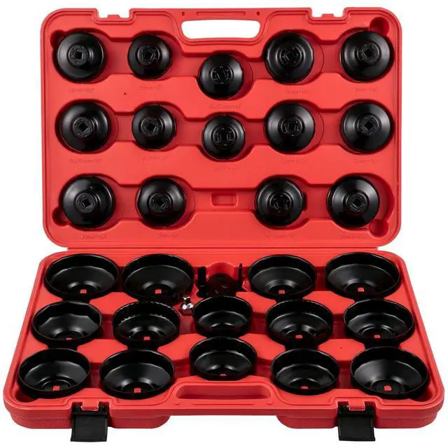 Alt view image 9 of 9 - VEVOR Oil Filter Socket Set Cup Socket Tool Set 7 PCS Oil Filter Cap Wrench